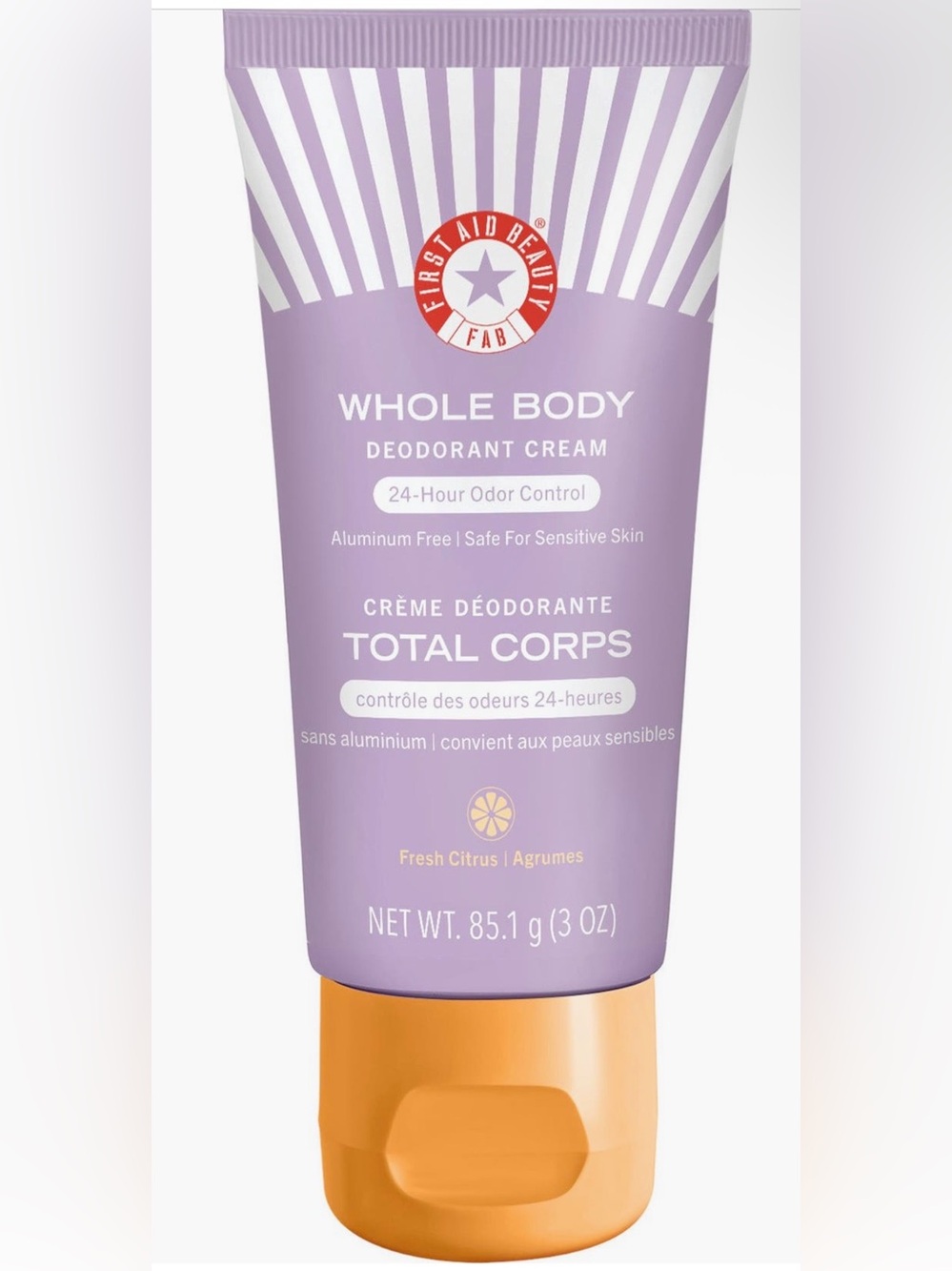 First Aid Beauty Whole Body Deodorant Cream Size: 3 Ounce